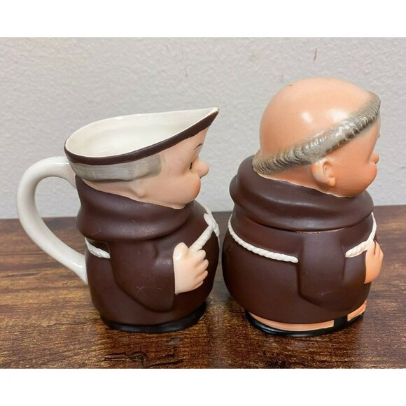 VTG‎ Estate Goebel Hummel Friar Tuck Monk Sugar Bowl, Creamer & Tray! 100 - Picture 6 of 7